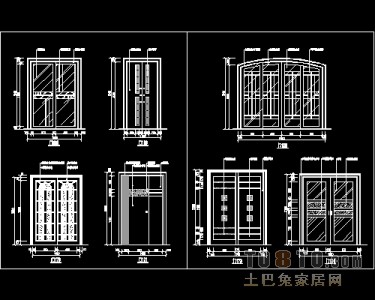 装饰门设计施工详图41个免费下载