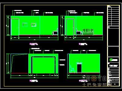 贸易公司、企业形象顾问公司装修施工图纸、详图各2套