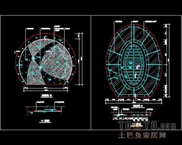 顶棚装饰设计详细图纸下载28个
