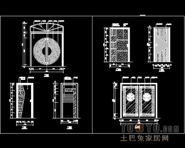 装饰门设计施工详图41个免费下载