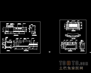服务台，吧台施工图节点下载19个