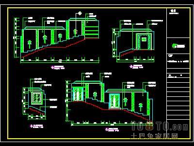 洗浴中心装修施工图纸、详图1套