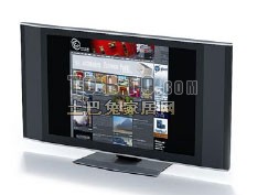 液晶电视机-液晶显示屏3d模型下载
