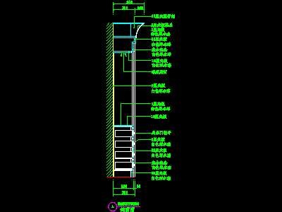 餐厅酒水柜cad详图17--CAD空间素材