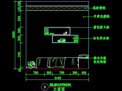 儿童房CAD实例详图素材14--CAD空间素材