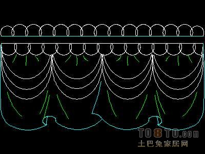 窗图块003-窗帘54个
