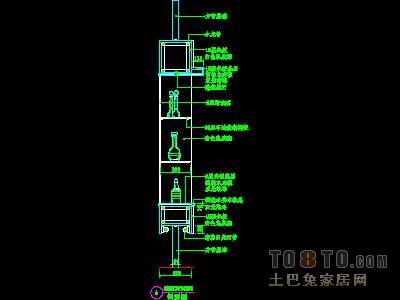 餐厅装饰柜详图14个