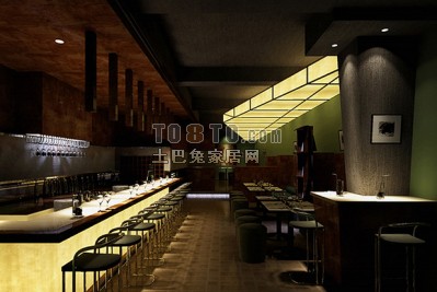 餐厅3d模型下载