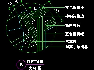 资料展架、填单台、柱子、营业厅门面实例装修施工图纸...