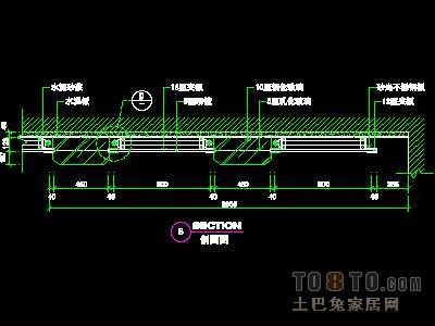 美容美发-接待台、工作台装修施工图纸、详图18套