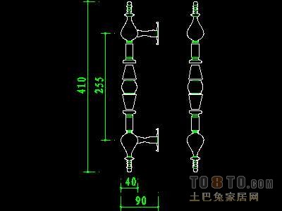 门图块006-门拉手、门锁、门饰117个