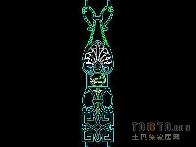 西式栏杆、现代式栏杆、铁艺栏杆图块60个