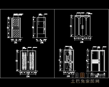 装饰门设计施工详图41个免费下载
