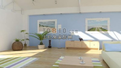 国外现代风格卧室2套3d模型下载