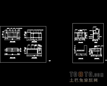 服务台，吧台施工图节点下载19个