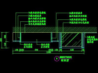 视听柜CAD祥图素材84--CAD空间素材