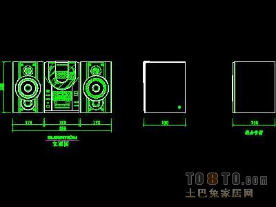 家用电器图块001-电视机图块、视听设备图块、影院...