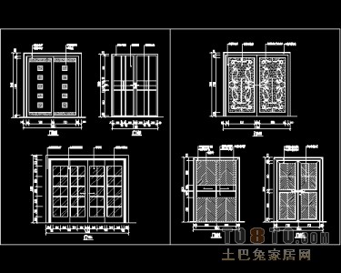 装饰门设计施工详图41个免费下载