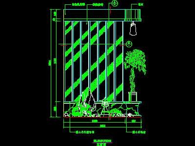 cad玄关祥图素材97--CAD空间素材