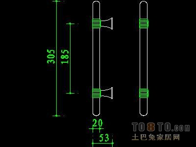 门图块006-门拉手、门锁、门饰117个