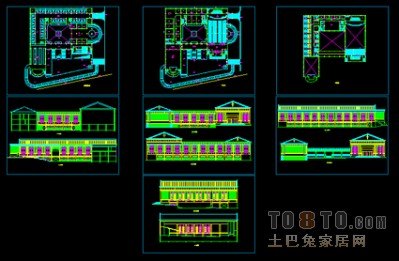 教堂建筑图纸3套