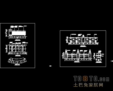 服务台，吧台施工图节点下载19个