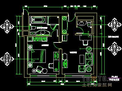 宾馆实套、商务套房详图详图