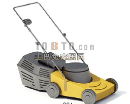 公园设施小品-除草机，割草机4套3d模型下载