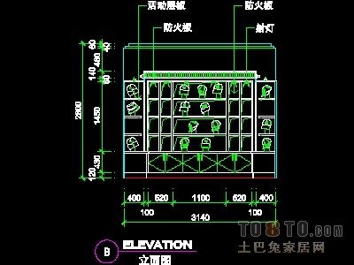 眼镜店、音像店、体育用品店实套装修施工图纸、详图1...