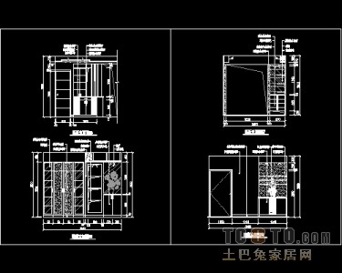 玄关，隔断装饰施工图下载28个下载