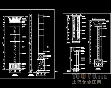 装饰柱施工详图12个免费下载