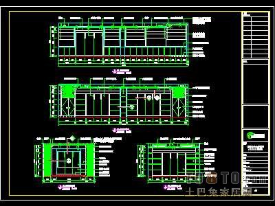 政府行政中心装修施工图纸、详图2套