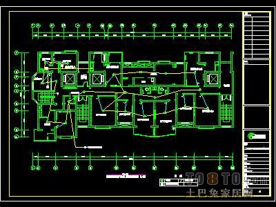 美体考究装修施工图纸、详图1套