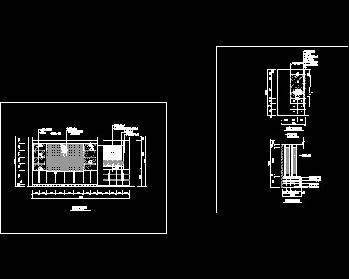 玄关，隔断装饰cad施工图19--CAD空间素材