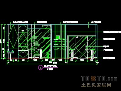 眼镜店、音像店、体育用品店实套装修施工图纸、详图1...