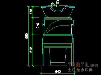 美容美发-接待台、工作台装修施工图纸、详图18套