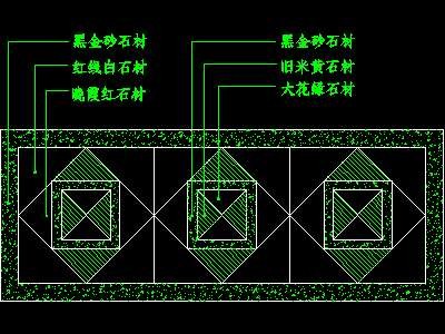 中式铺地、花街铺地、石材拼花CAD图块41--CA...