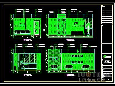 美体考究装修施工图纸、详图1套