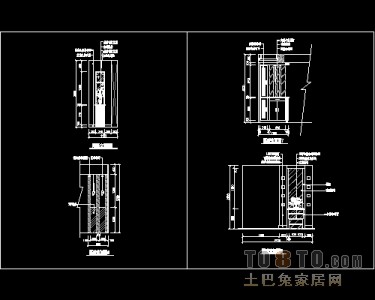 玄关，隔断装饰施工图下载28个下载