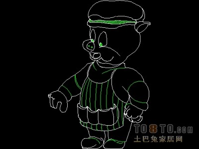 饰物陈设图纸素材002-玩具图块36套