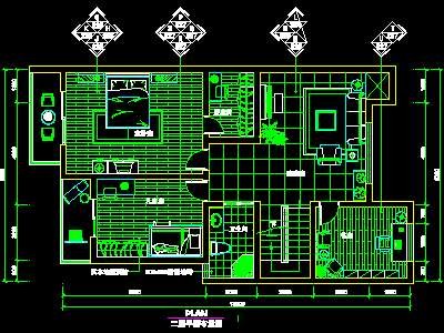 3例复式实例、现代简约场景cad详图素材20080...