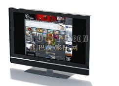 液晶电视机-液晶显示屏3d模型下载