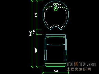 美容美发-接待台、工作台装修施工图纸、详图18套