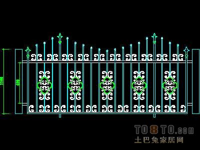 西式栏杆、现代式栏杆、铁艺栏杆图块60个