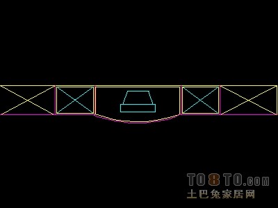 家具图块-电视柜图块5个