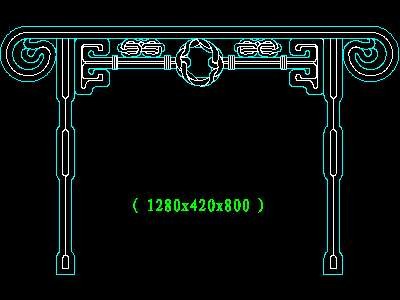 中式家具图块-cad家具图块21--CAD图块素材