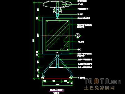 美容美发-接待台、工作台装修施工图纸、详图18套
