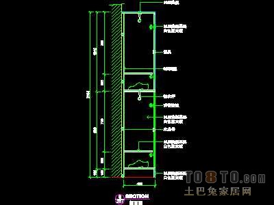 美容美发实套装修施工图纸、详图12套