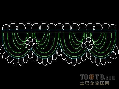 窗图块003-窗帘54个