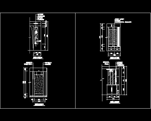 玄关，隔断装饰cad施工图20--CAD空间素材